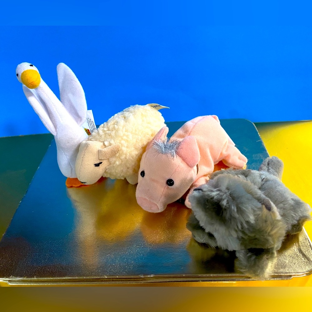 BABE VTG 90’s BABE PINK PIG FERDINAND THE GOOSE MAA THE SHEEP & DUTCHESS THE CAT